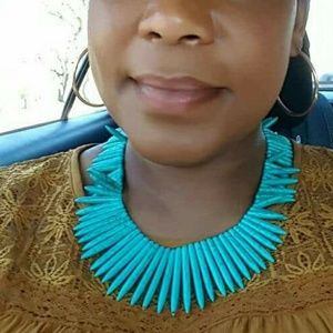 Turquoise necklace.